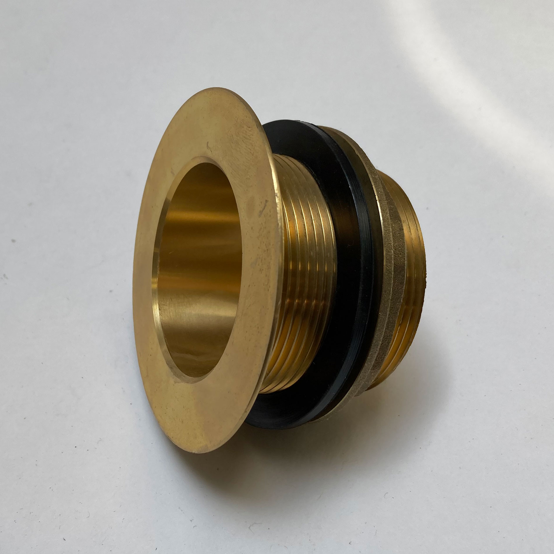 Brass Waste Drain with Locknut and Rubber Washer, #41-image